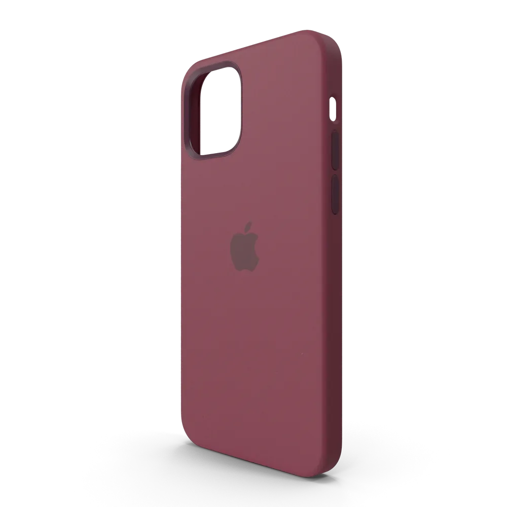 iPhone 12 Silicone Case with MagSafe Plum view 2