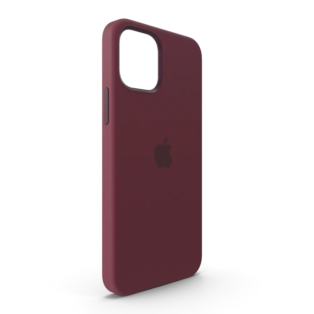 iPhone 12 Silicone Case with MagSafe Plum view 4