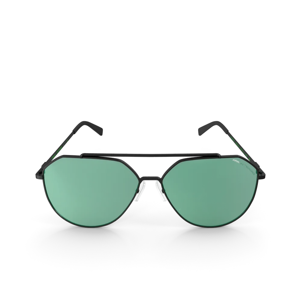 Green and Black Glasses view 1