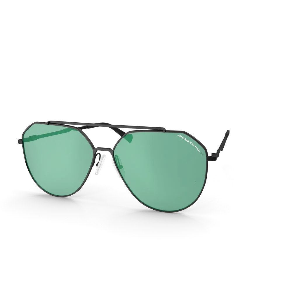 Green and Black Glasses view 2