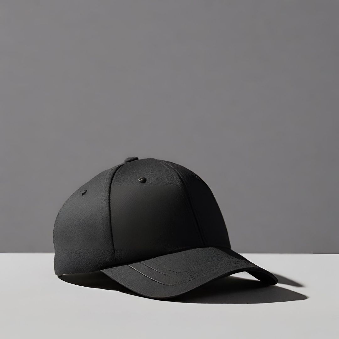 Classic Black Baseball Cap view 1