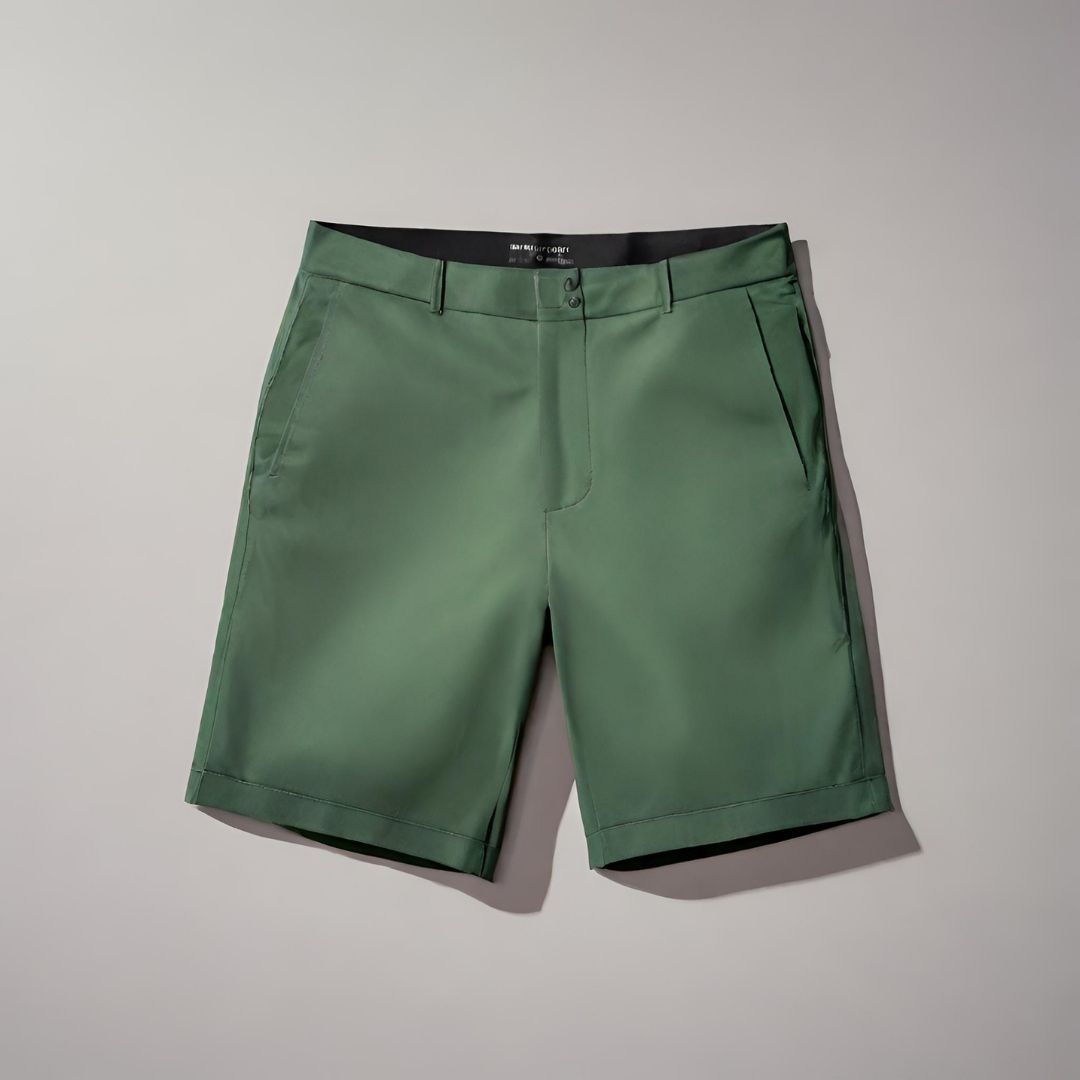 Classic Olive Chino Shorts view 1