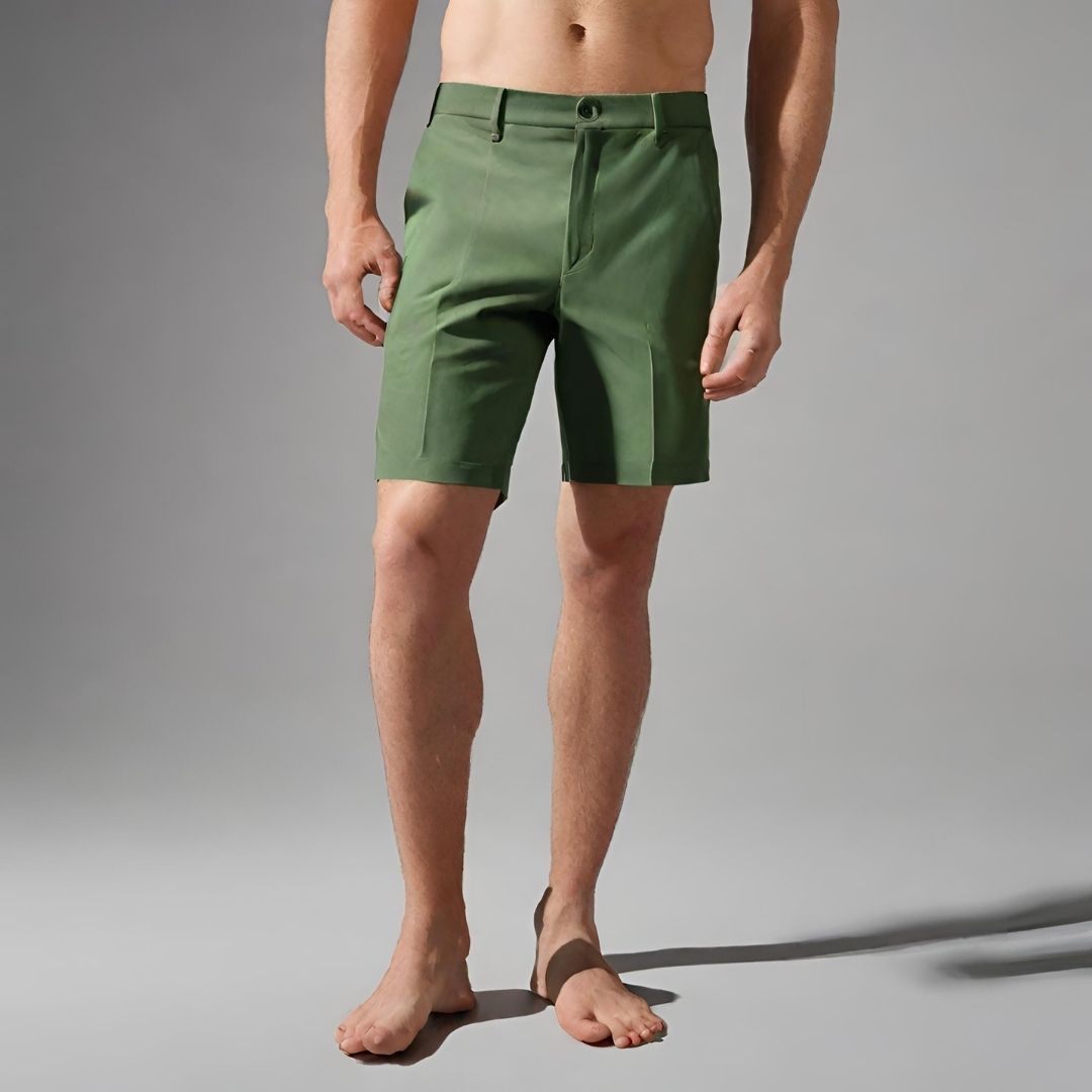Classic Olive Chino Shorts view 2
