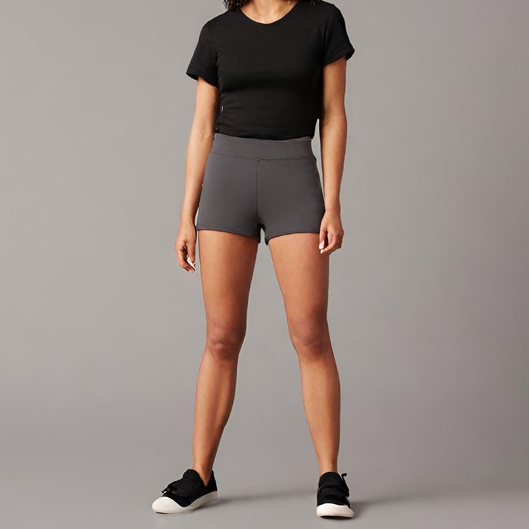 Classic High-Waisted Athletic Shorts view 1
