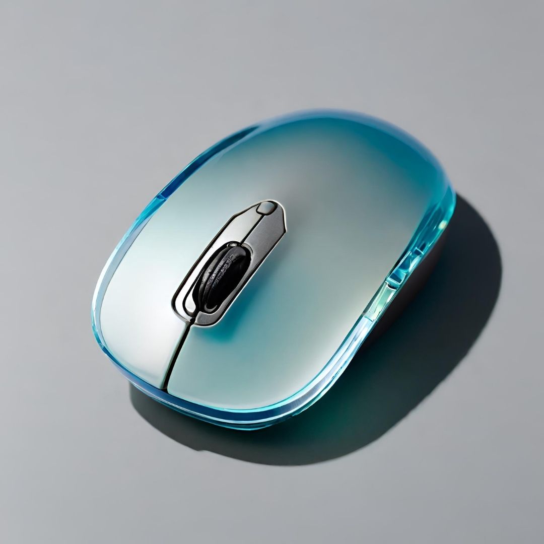 Sleek Wireless Computer Mouse view 1