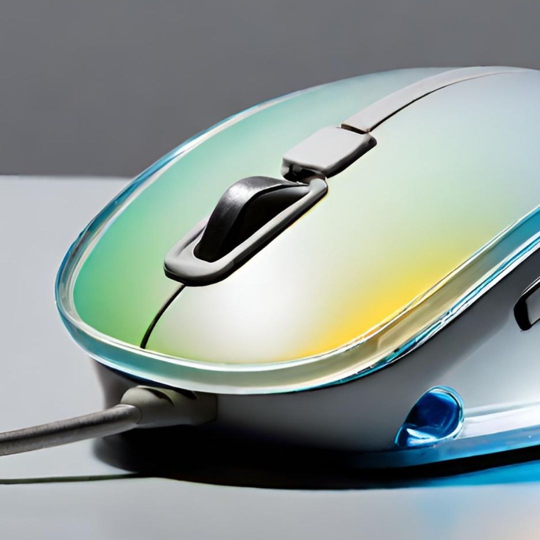 Sleek Wireless Computer Mouse view 3