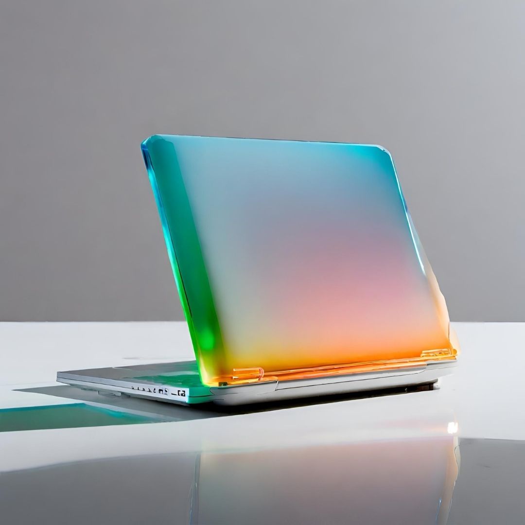 Sleek Modern Laptop with Ambient Lighting view 2
