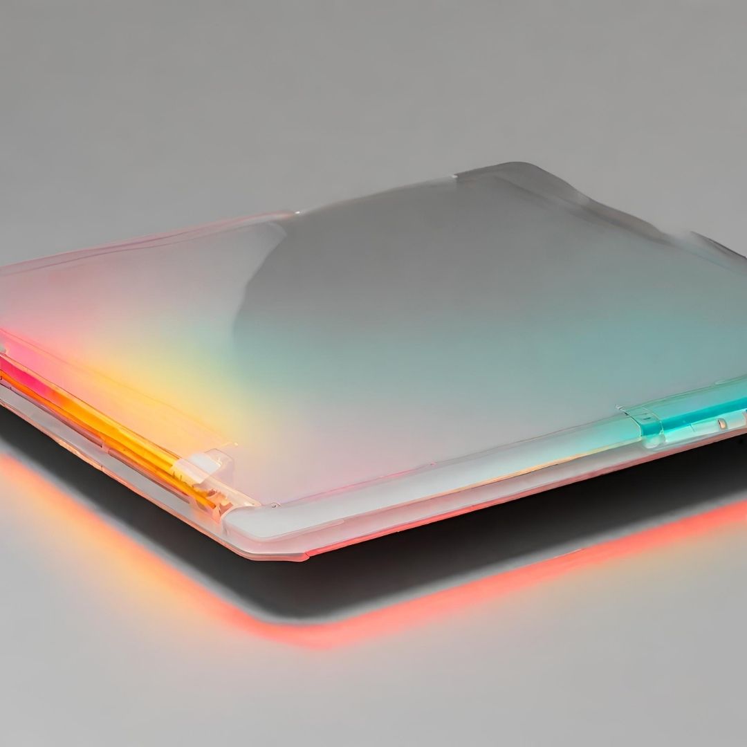 Sleek Modern Laptop with Ambient Lighting view 3