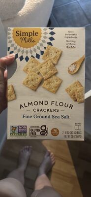 Almond Flour Crackers - Fine Ground Sea Salt view 1