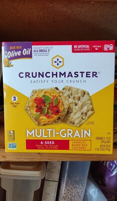 Crunchmaster Multi-Grain 6-Seed Crunchy Baked Rice Crackers view 1