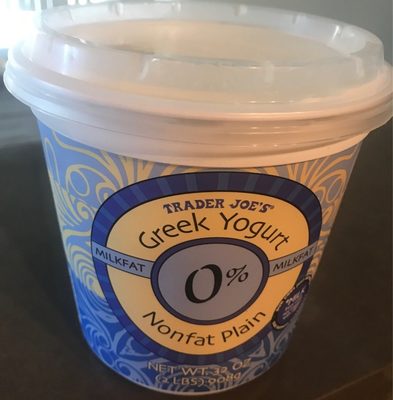 Greek Nonfat Yogurt Plain view 1