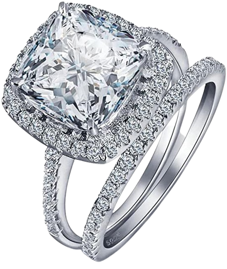 White Gold Plated Princess view 1