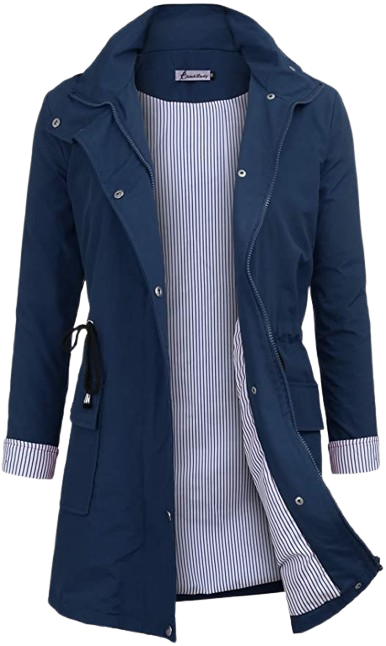Rain Jacket Women Windbreaker Striped Climbing Raincoats view 1