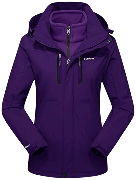 BIYLACLESEN Women's 3-in-1 Snowboard Jacket Winter Coats view 1