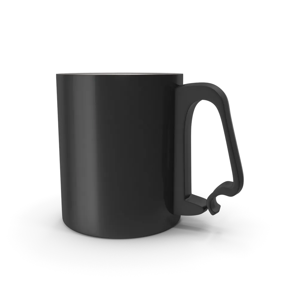 Black Aluminium Cup view 1
