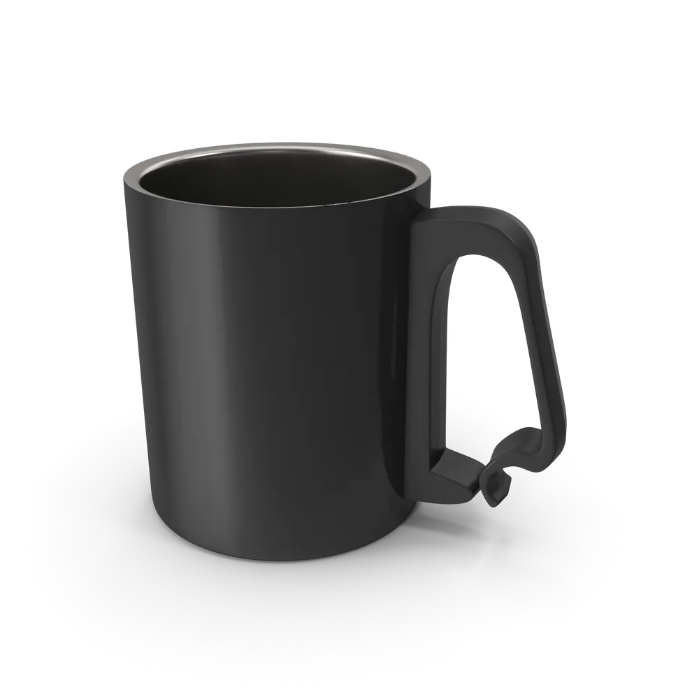 Black Aluminium Cup view 2