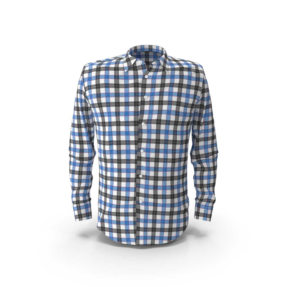 Blue & Black Check Shirt view 1