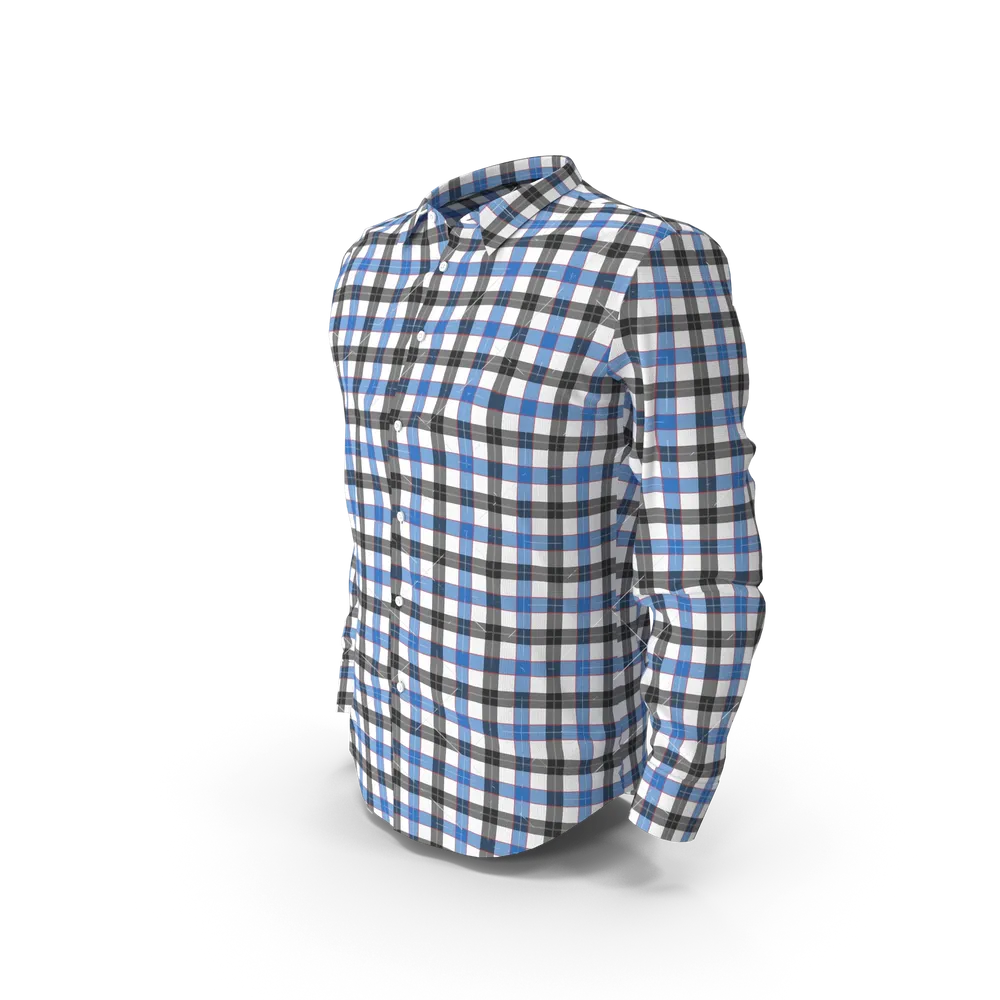 Blue & Black Check Shirt view 2