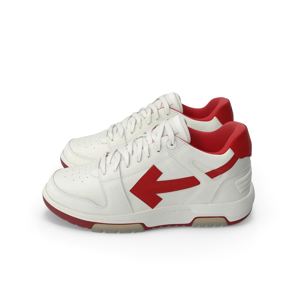 Sports Sneakers Off White Red view 2